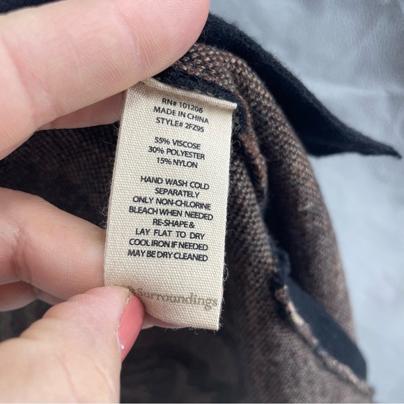 Soft Surroundings Veronica Jacquard Cardigan Neutral zebra Animal Print Size XS - Picture 4 of 7